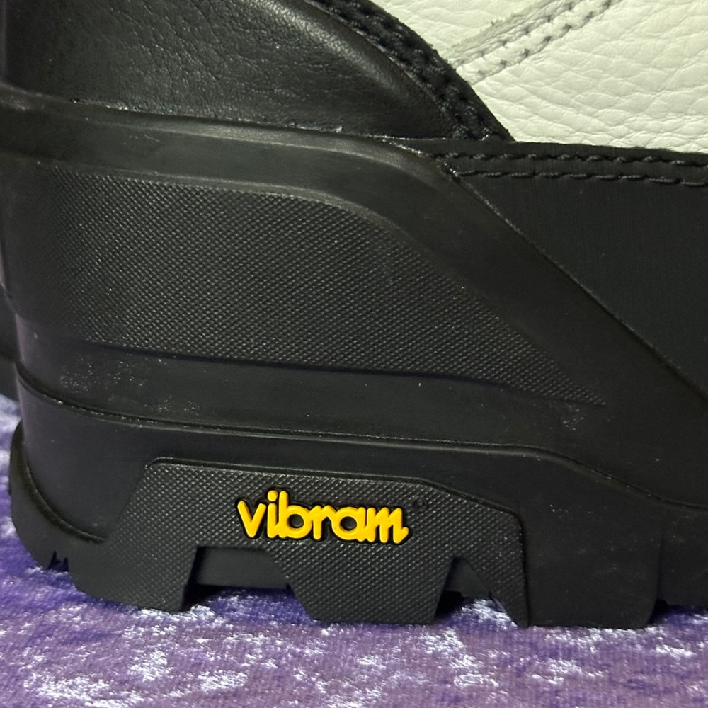 UGG Women's Tall Shasta Black and White Lace-Up Winter Boots - Picture 6 of 16